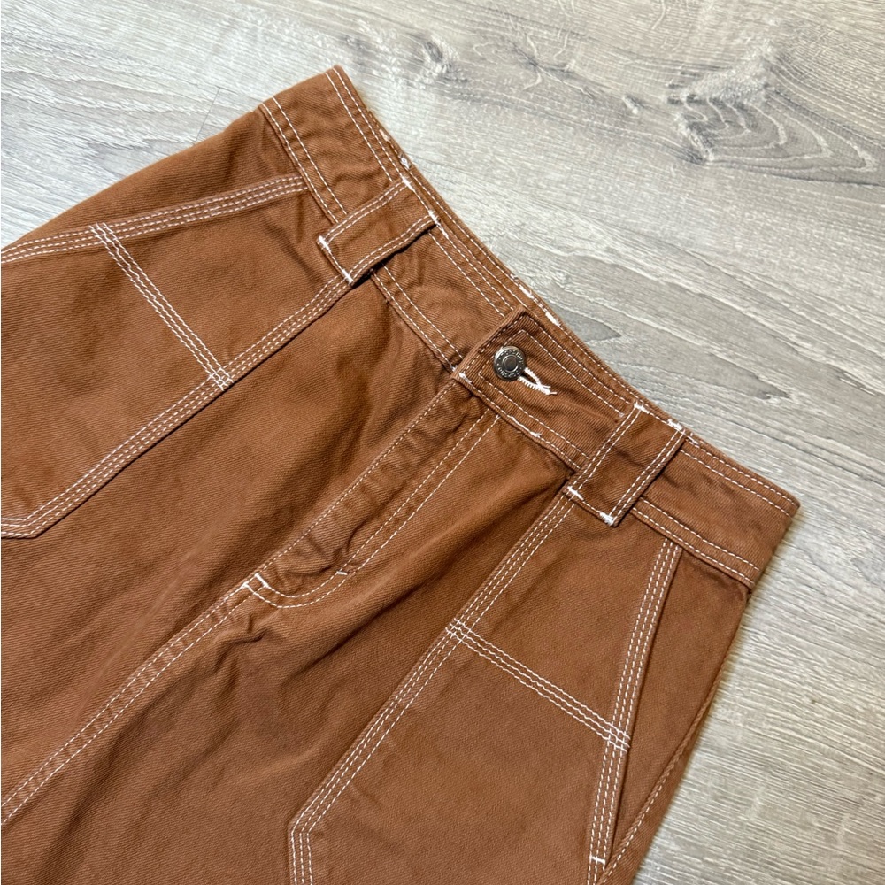 •TOPSHOP• RUST BROWN SKIRT - Picture 4 of 7